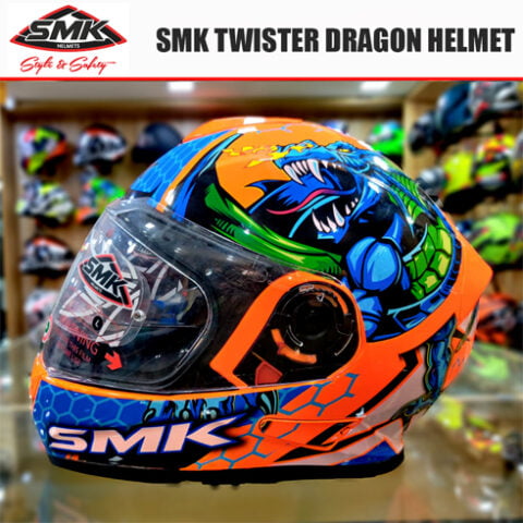 SMK TWISTER DRAGON Helmet-Large