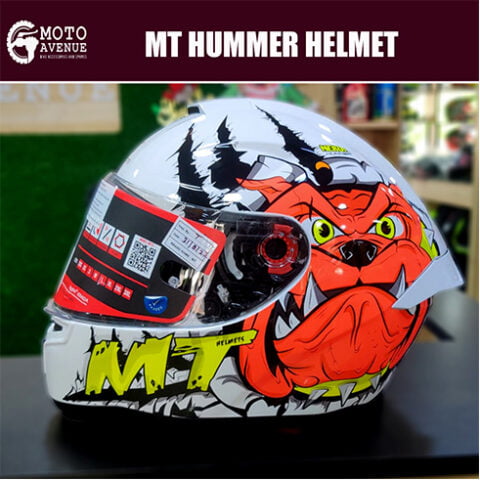 MT HUMMER NERON Fluorescent Orange Helmet-Large size