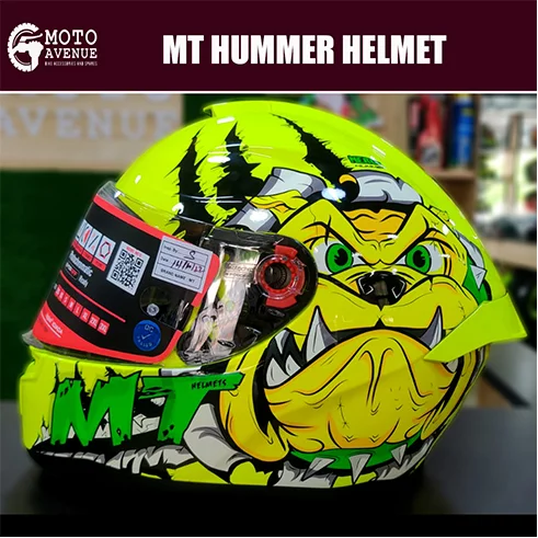 MT HUMMER NERON Fluorescent Yellow Helmet-Large size