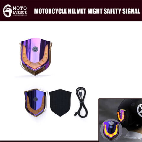 Motorcycle Helmet Night Light Safety Signal Warning Indicator Universal LED Flash Taillight Micro-B USB Recharge