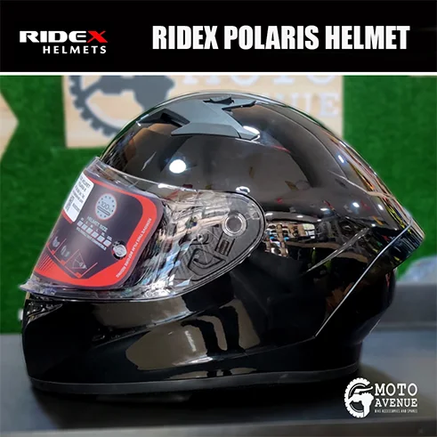 RIDEX POLARIS MIDNIGHT GLOSSY BLACK HELMET