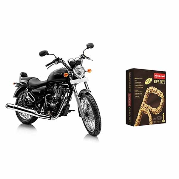 Royal Enfield Standard 350 Non Abs Rolon Brass Chain and Sprocket Kit
