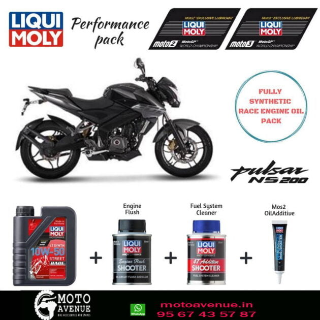 LIQUI MOLY Fully Synthetic 10W-50 Race Engine Pack For Pulsar NS 200