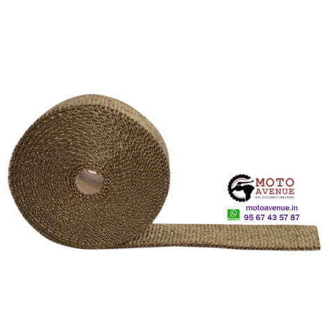 Silencer and Bend pipe Heat Wrap Olive Green for all bikes - Image 4