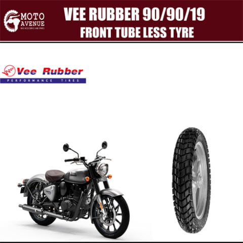 Vee Rubber 90/90/19 TUBELESS VRM-307 Front wheel Tyre, Two Wheeler Tyre, Motorcycle Tyre,Bike Tyre