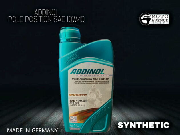ADDINOL POLE POSITION SAE 10W40 100% SYNTHETIC OIL