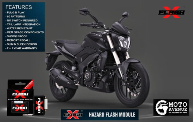 Race Dynamics Flash X Hazard Module, Blinker/Flasher for Dominar 400