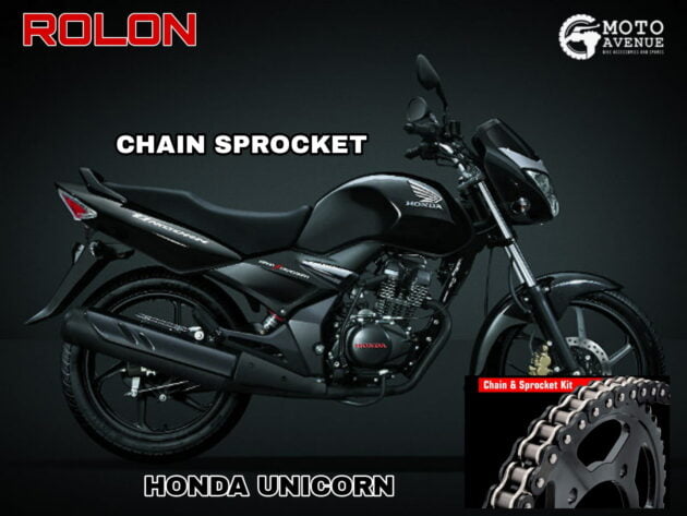 ROLON CHAIN SPROCKET KIT FOR HONDA UNICORN (New Alloy Wheel)