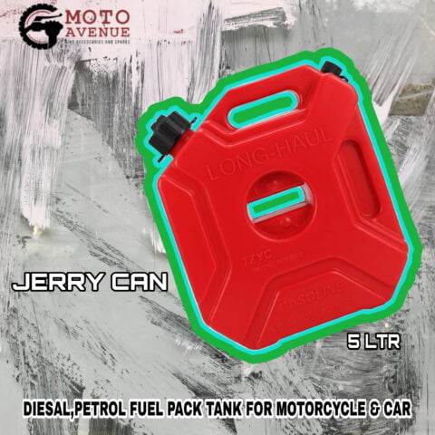 Jerry can or petrol can or diesel can Red 5 liters for motorcycle touring colour Black