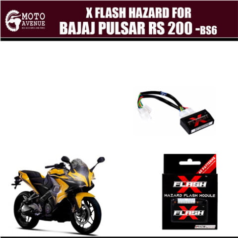 Race Dynamics FlashX Hazard Flash Module, Blinker/Flasher for Bajaj RS 200 BS6