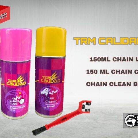 TRM CALIDAD COMBO PACK (CHAIN LUBE 150ML+CHAIN CLEAN 150ML+CHAIN  BRUSH)