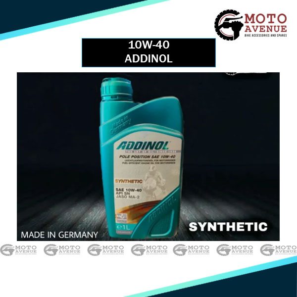 ADDINOL POLE POSITION SAE 10W40 100% SYNTHETIC OIL