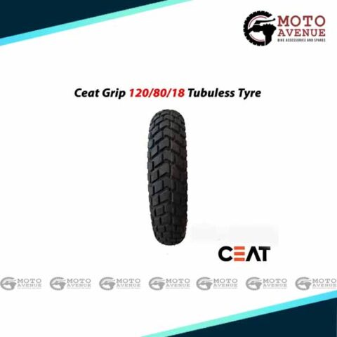 Ceat Gripp Tyre 120-80-18 Tubuless For Royal Enfield Standard 350, 500, Classic 350, 500, Royal Enfield Thunderbird 350, Thunderbird 500