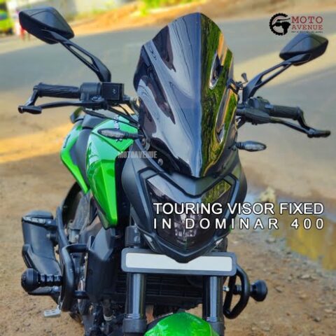 Bajaj Dominar 400 Touring Visor/Windshield (Gloss Black)