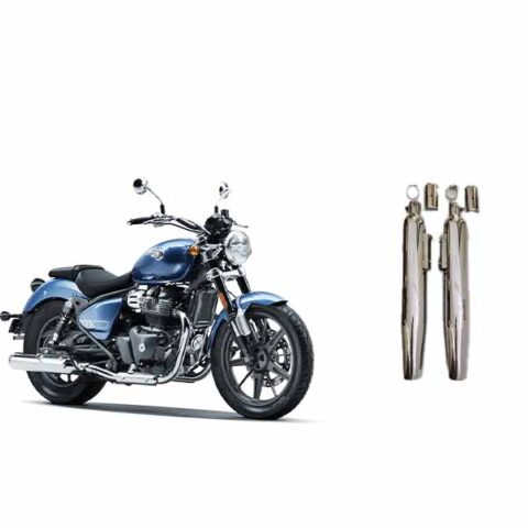 PoweRage Exhaust for Royal Enfield Super Meteor/Shotgun650 Polish,Polish Finish