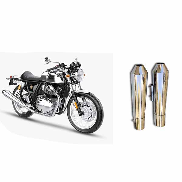 PoweRage Exhaust for Royal Enfield Interceptor 650 / Continental GT 650 Short Polish Finish