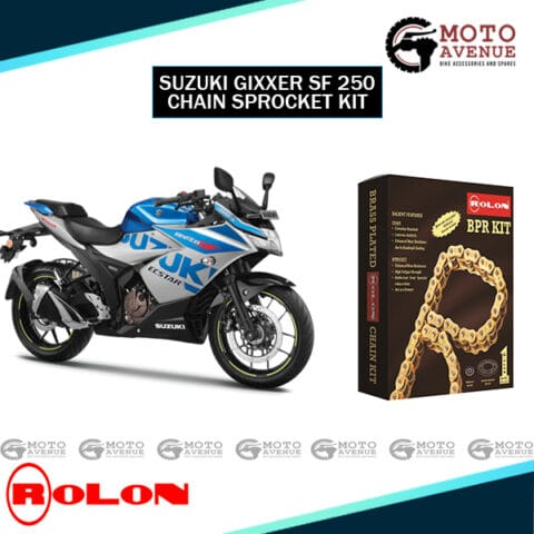 IMAGE OF ROLON BRASS CHAIN SPROCKET KIT FOR SUZUKI GIXXER 250 AND SF 250