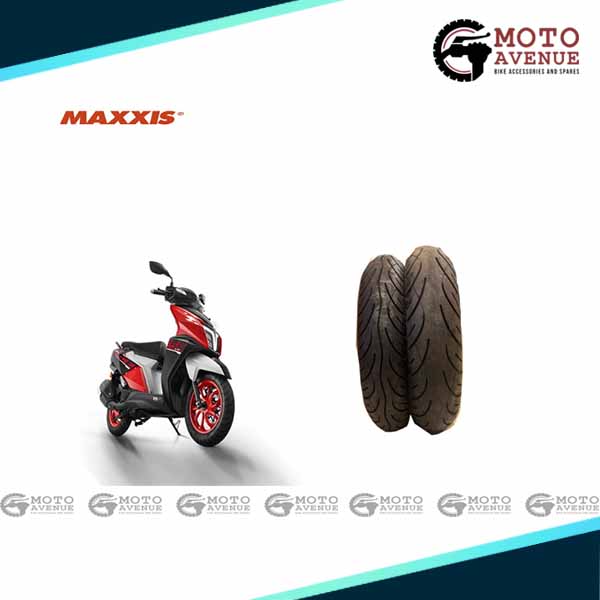 MAXXIS MA88R 110/80-12 Rear and MAXXIS MA88F 100/80-12 Front Tyre For NTORQ