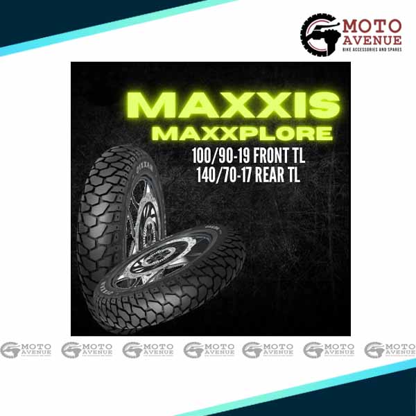 MAXXIS MAXXPLORE 100/90-19 FRONT AND 140/70-17 REAR TUBELESS TYRE FOR KTM ADV 250/390