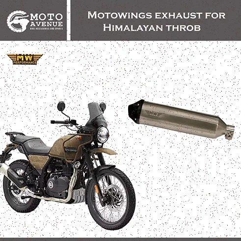 Moto Wings Throb Exhaust For Himalayan