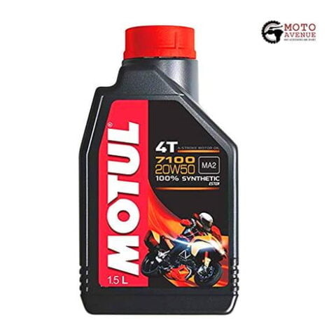 Motul 7100 4T 20W50 API SN 100% SYNTHETIC High Performance Engine Oil for Bikes (1.5L)