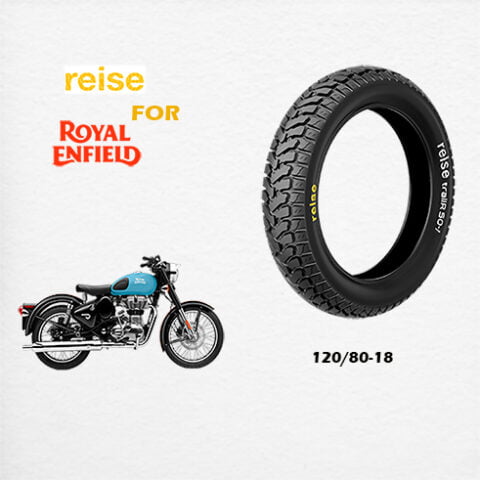 reise Tyre trailR 120/80/18 REAR TUBE TYRE FOR ROYAL ENFIELD CLASSIC