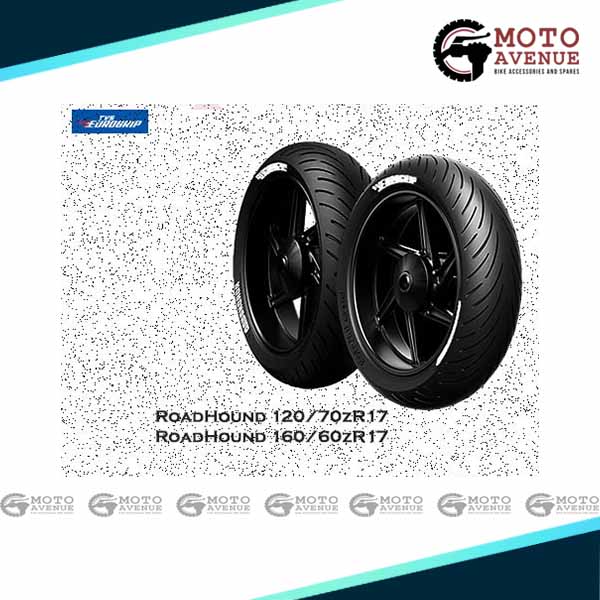 TVS Eurogrip RoadHound 120/70zR17 Front & 180/55zR17 Back Tyre
