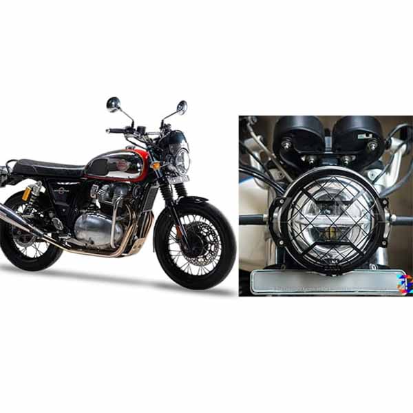 ZANA HEADLIGHT GRILL TYPE 2 SS BLACK FOR GT 650 AND INTERCEPTOR 650