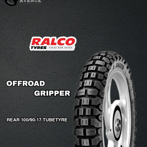 RALCO OFFROAD GRIPPER REAR 100/90-17 TUBE TYRE FOR ROYAL ENFIELD HIMALAYAN