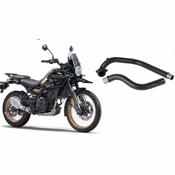 Silver Stallion Bend Pipe for Royal Enfield Himalayan 450 & Guerilla ,Black Matte