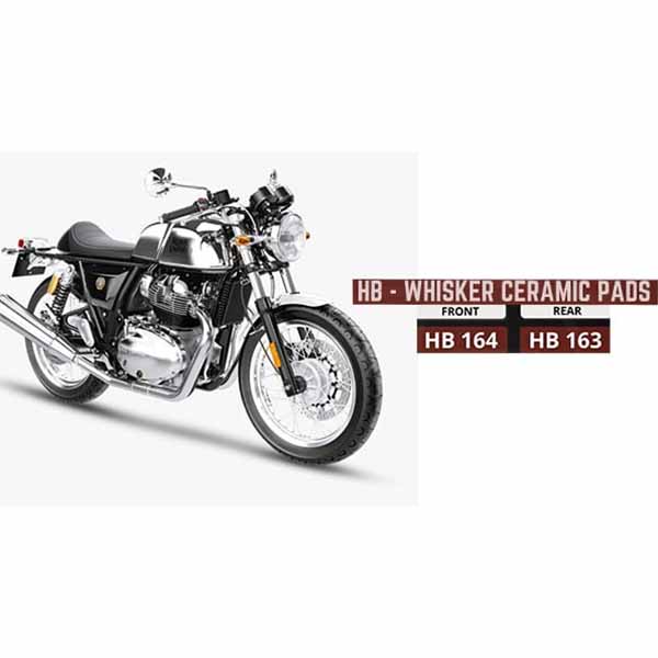 NGAGE WHISKER CERAMIC BRAKE PADS FOR ROYAL ENFIELD INTERCEPTOR / GT650