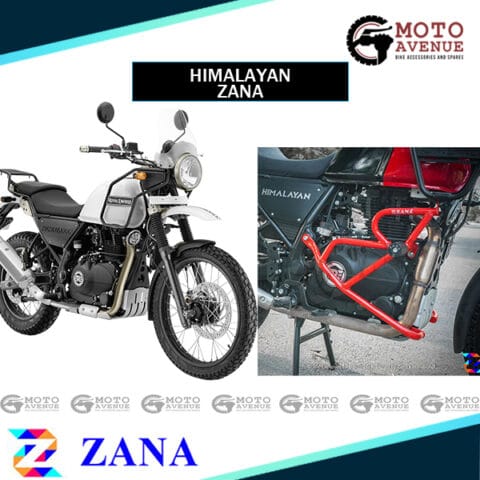 LEG GUARD MS WITH SLIDER RED ROYAL ENFIELD HIMALAYAN BY ZANA
