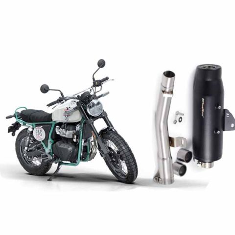 PoweRage Exhaust with De-Cat Pipe For Royal Enfield Bear 650 (OE Type)