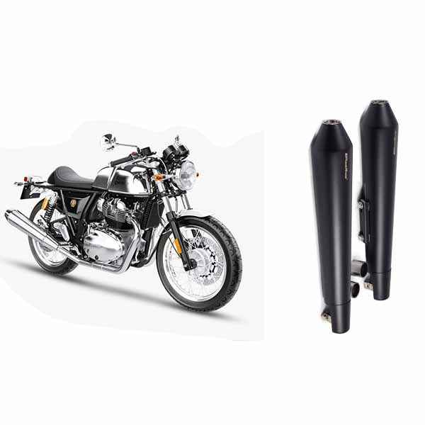 PoweRage Exhaust Royal Enfield Interceptor 650 / Continental GT 650 Black Finish