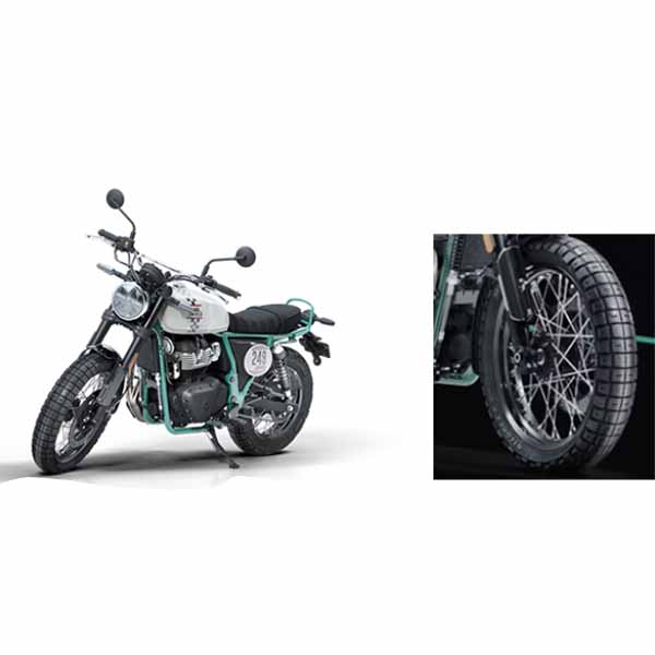 Royal Enfield Bear 650 Genuine Tubeless Tyre Front 100/90‑19 Rear 140/80‑17