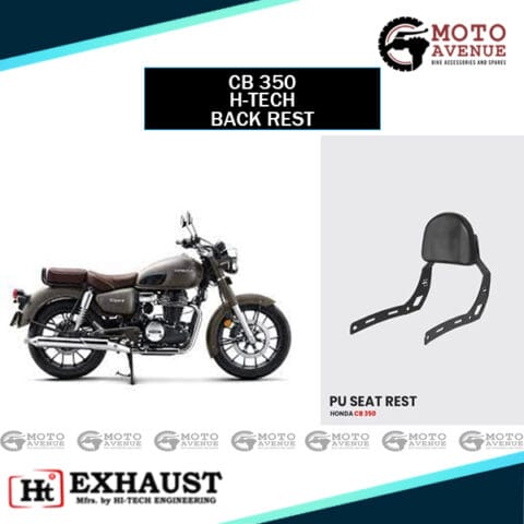 Image of Honda CB 350 Back Rest by High-Tech