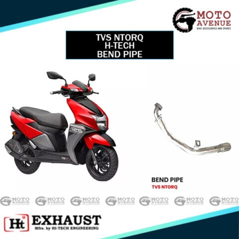 Image TVS Ntorq Bend Pipe by High-Tech