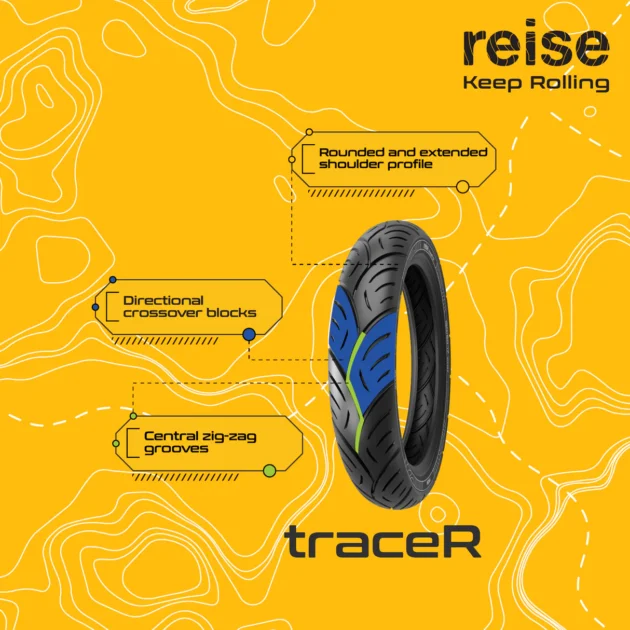KTM DUKE 200 250 390 TRACE R FRONT 110/70-17 AND BACK 150/60-17 TYRE BY REISE - Image 2