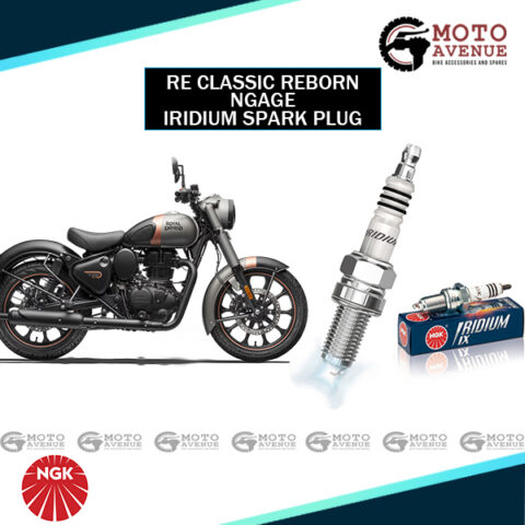 Image of oyal Enfield Classic Reborn Iridium Spark Plug by NGK
