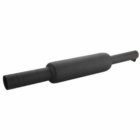 RK Indori Black Short Punjabi Exhaust for RoyalEnfield Bs3 Models