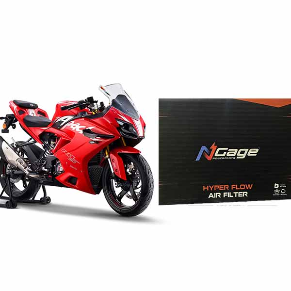 TVS Apache RR310 Hyperflow Air Filter by Ngage