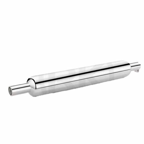 RK Indori Silver Exhaust without shield for RoyalEnfield Classic Reborn & Bs3 Models