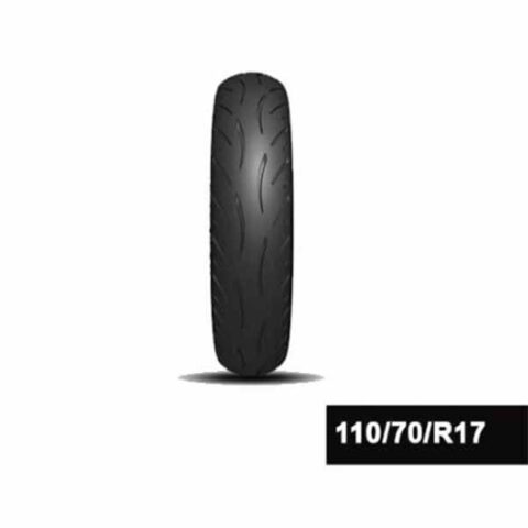 Image of Ceat Zoom Rad X1 Size 110/70 R17 Radial Tubeless Tyre Front 54H