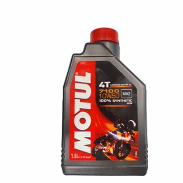 Motul 7100 4T 10W50 API SN Fully Synthetic Ester Petrol Engine Oil for Bikes (1.5 L)