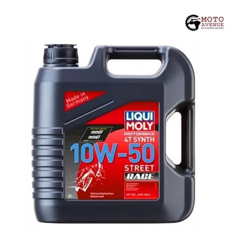 Liqui Moly Motorbike 4T 10W-50 Street Race Fully Synthetic Engine Oil - 4 Lt