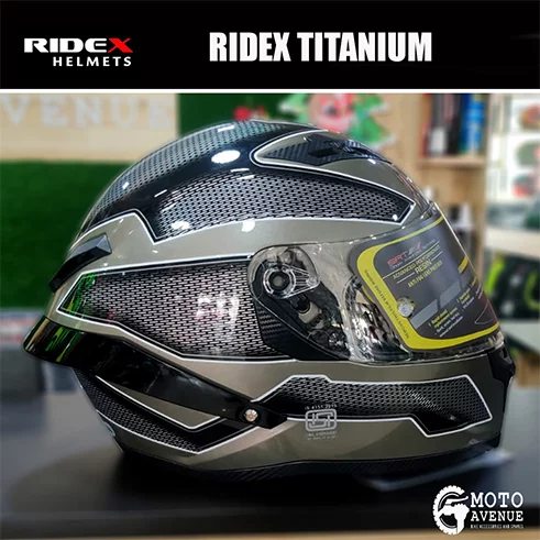 RIDEX TITANIUM CHAMPION GREY HELMET-LARGE