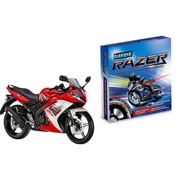 Diamond Brass Chain Sprocket Kit For Yamaha R15 V1