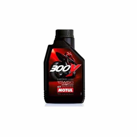 Image Motul 300V 15W50 Factory Line Ester Core Fully Synthetic Petrol Engine Oil for Bikes (1 L)