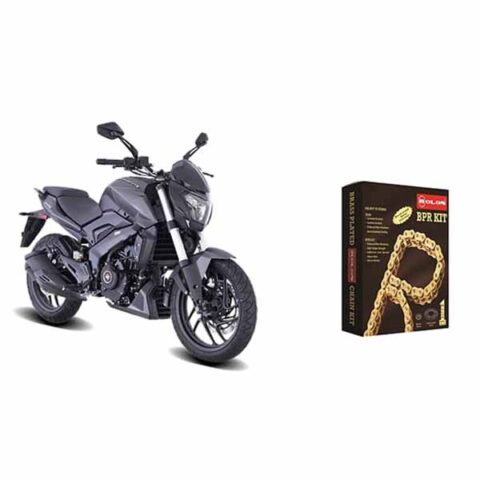 Image of BAJAJ DOMINAR 250 Rolon Brass Chain Sprocket Kit (6H)