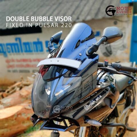 Double Bubble Visor for Bajaj Pulsar 220F